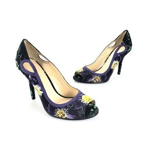 [Nine West] ShakeItUp Floral Peep Toe Heels